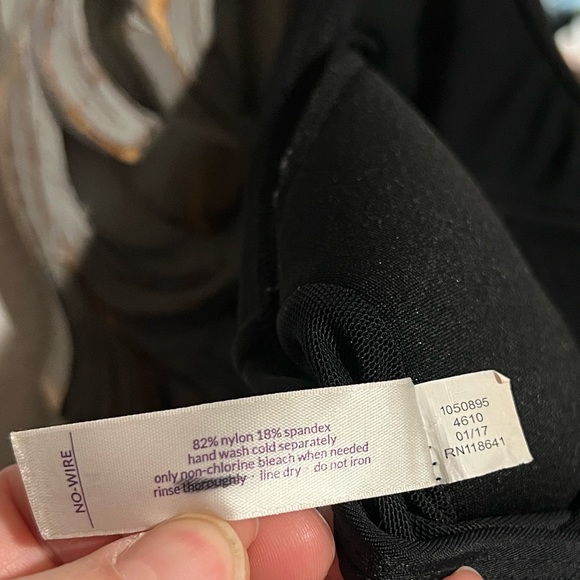 Lane Bryant Livi Swim One Piece Suit Beachin Ain’t Easy Black & White - Picture 4 of 9